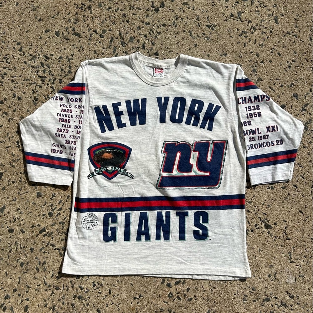 VTG 90’s Single Stitch Long Gone NY Giants long sleeve Mens 1991 Game NFL Size L